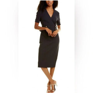 NWT Escada Dajadanan V-Neck sailor  Sheath Dress size 38/8